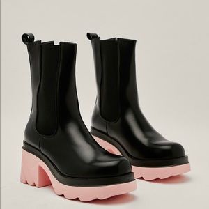 New Nastygal Bottega Flash Boots Dupe